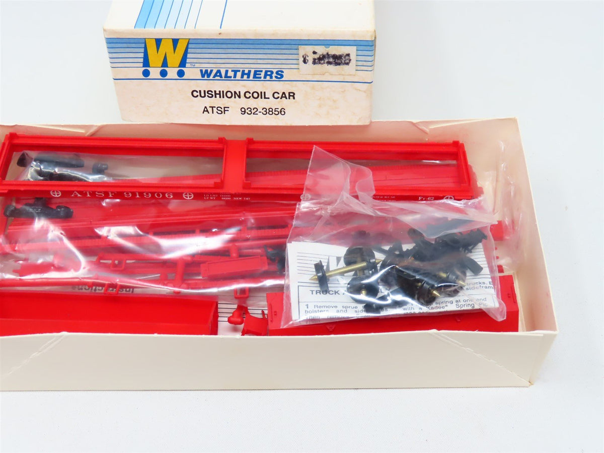 HO Scale Walthers Kit 932-3856 ATSF Santa Fe Cushion Coil Car #91906