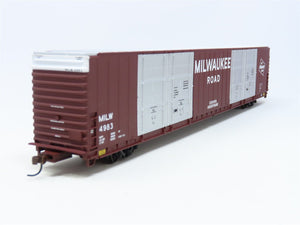 HO Scale Walthers 932-3532 MILW Milwaukee Road 86' Hi-Cube Box Car #4983