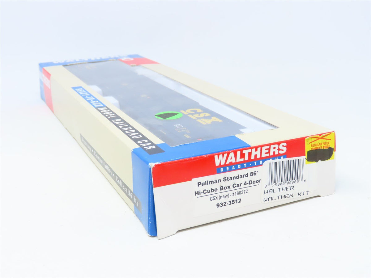 HO Scale Walthers 932-3512 CSX Pullman Standard 86&#39; Hi-Cube Box Car #180372