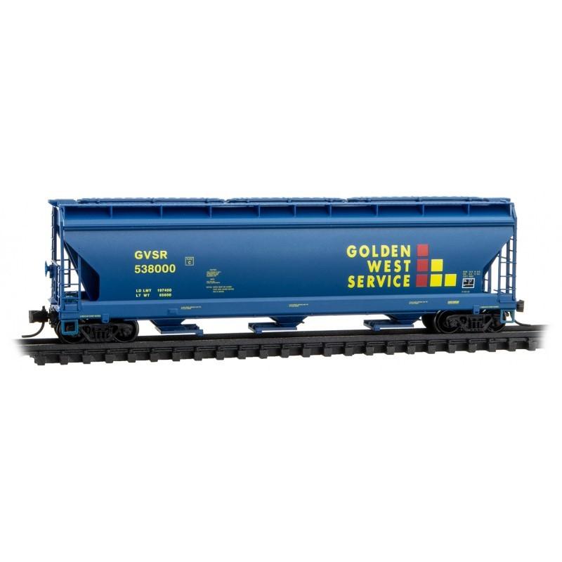 N Micro-Trains MTL 98300199 GVSR Golden West Service 3-Bay Hopper Set 4-Pack