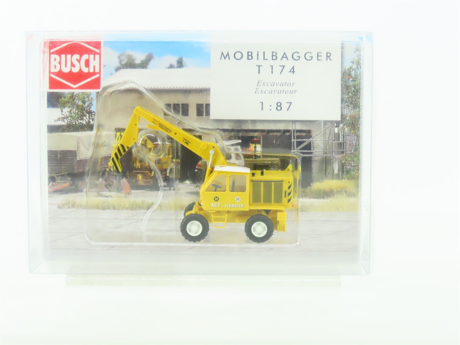HO 1/87 Scale Busch #42876 Weimar Mobilgabber T174-1 Construction Excavator