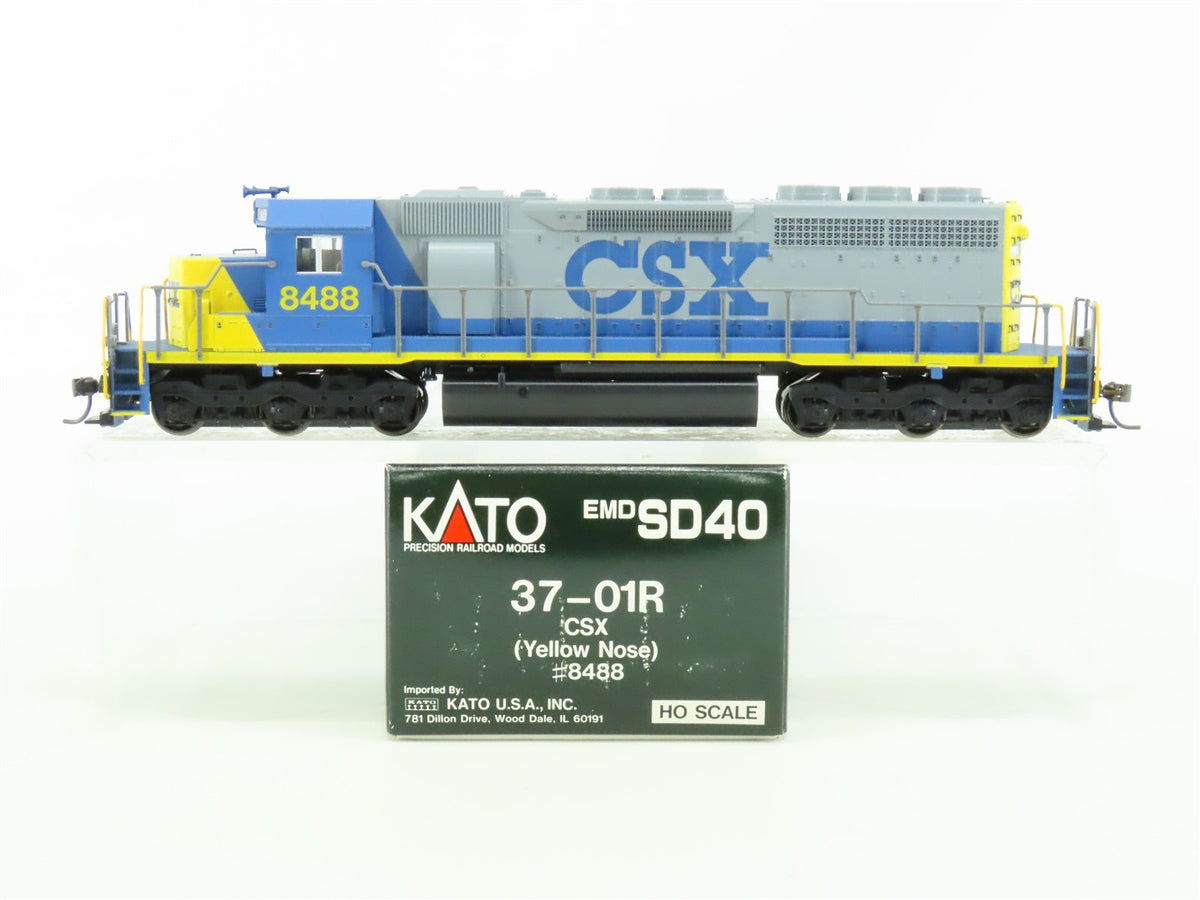 HO Scale KATO 37-01R CSX Transportation EMD SD40 Diesel Locomotive #8488