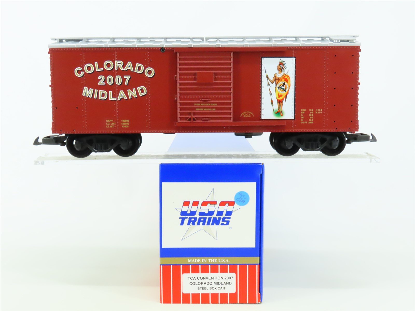 G Scale USA Trains Colorado Midland TCA Convention 2007 Steel Box Car