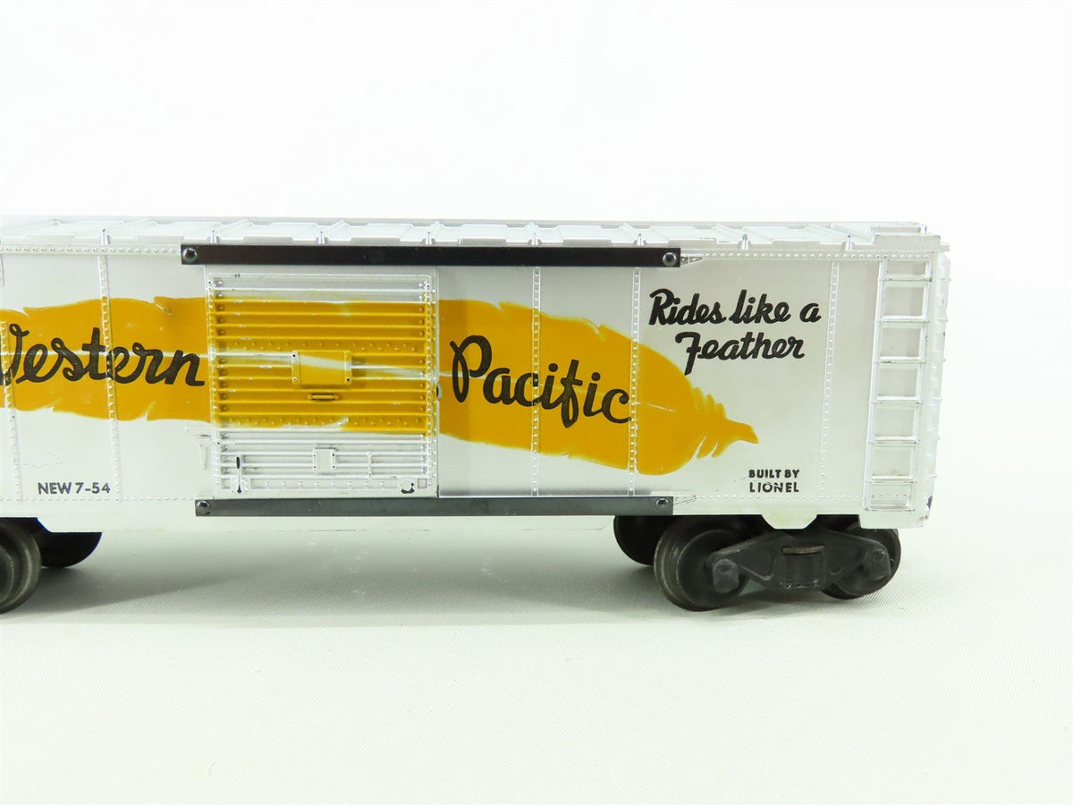 O Gauge 3-Rail Lionel 6464-100 WP Western Pacific &quot;Feather&quot; Steel Boxcar 6464100