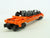 O Gauge 3-Rail Lionel Post War 6362-55 Truck Flat Car w/ Load - Orange #636255