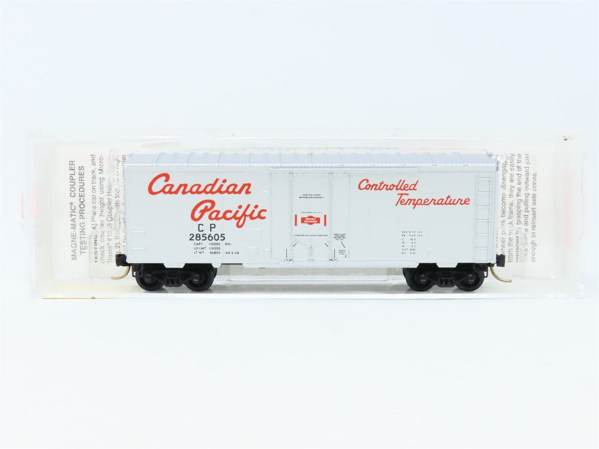 N Micro-Trains MTL 74040/3 CP Canadian Pacific 40&#39; Plug Door Box Car #285605