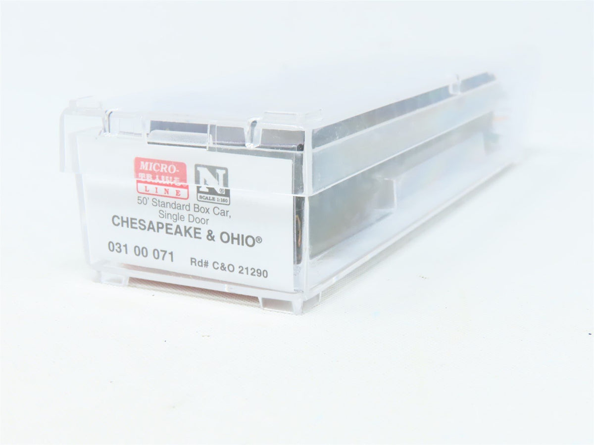 N Scale Micro-Trains MTL 03100071 C&amp;O &quot;The Chessie Route&quot; 50&#39; Box Car #21290