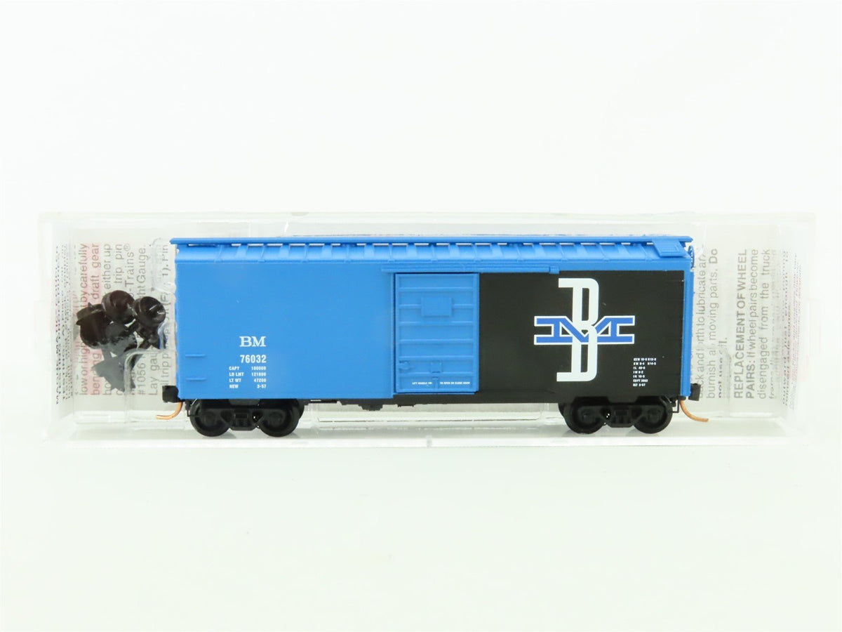 N Scale Micro-Trains MTL 02000696 BM Boston &amp; Maine 40&#39; Steel Box Car #76032