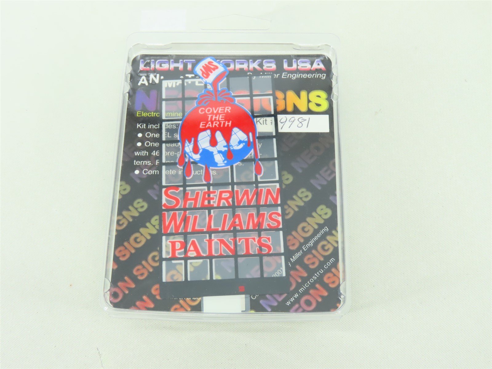 HO/O Scale Miller Engineering Light Works USA Kit #9981 Sherwin Williams Sign