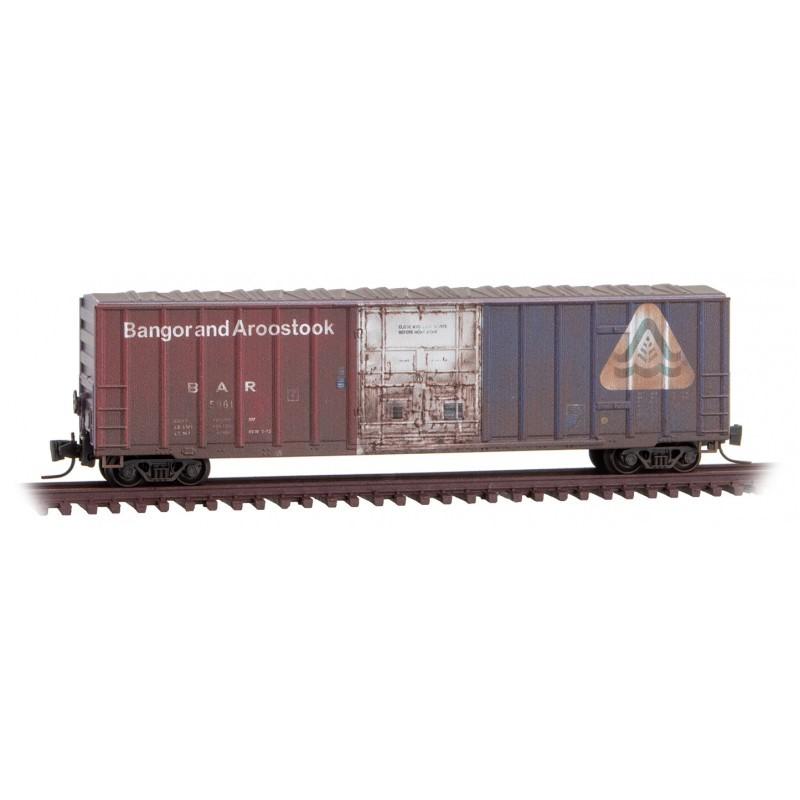 Z Micro-Trains MTL 51144300 BAR Bangor &amp; Aroostook 50&#39; Box Car #5961 - Weathered