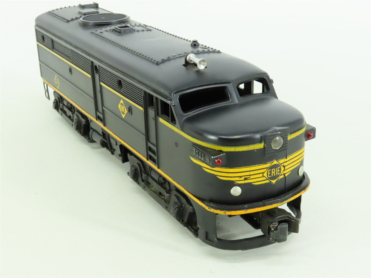 O Gauge 3-Rail Lionel Postwar 2032 ERIE Railroad ALCO FA/A Diesel Locomotive Set