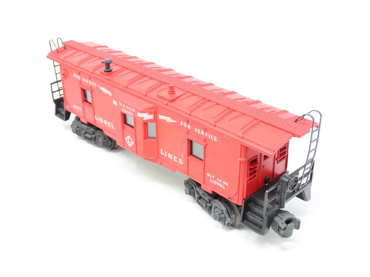 O Gauge 3-Rail Lionel 6517 Radio Equipped Bay Window Caboose w/ Lighting