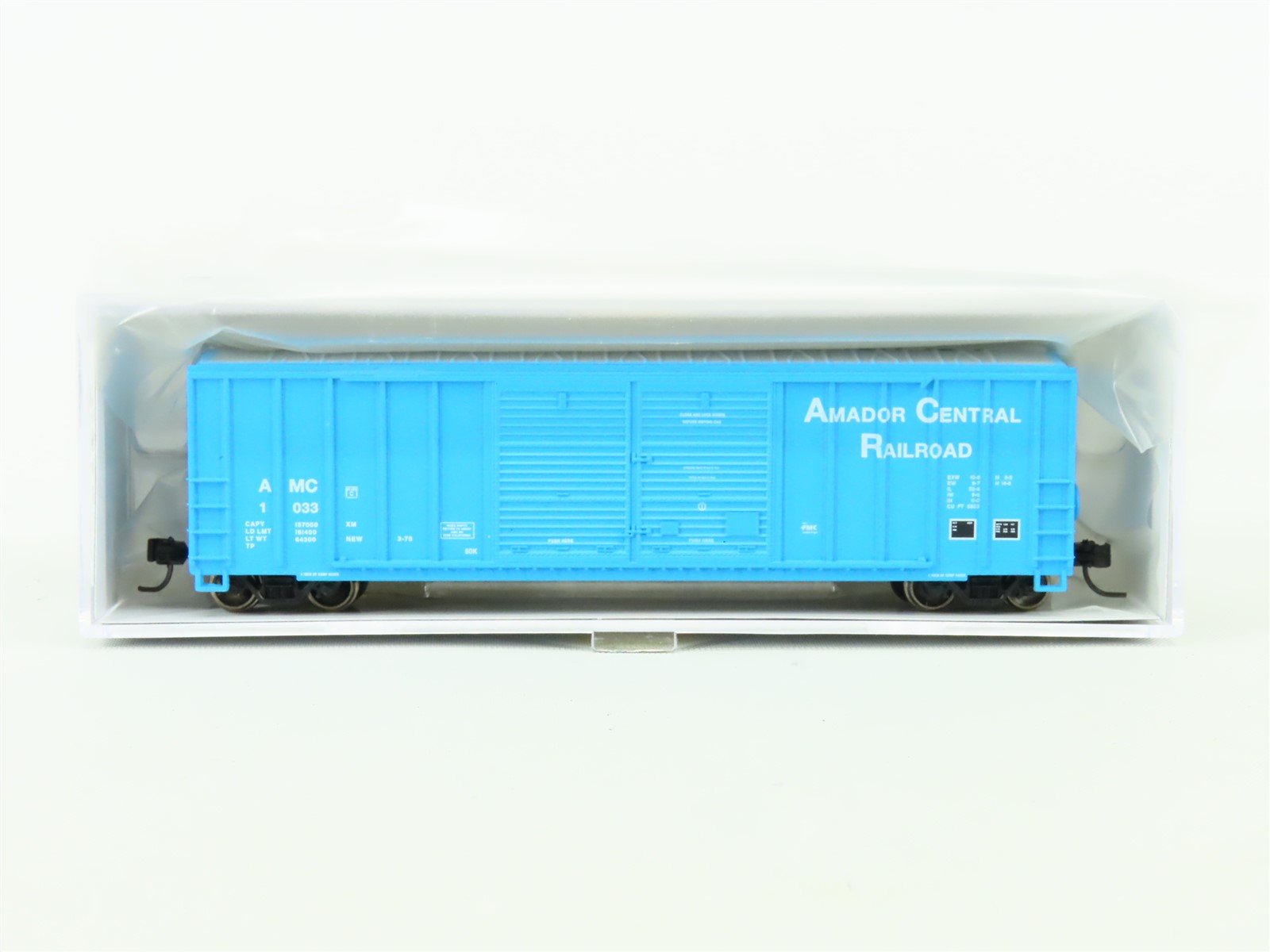 N Scale Athearn ATH17549 AMC Amador Central Railroad 50' Steel Box Car #1033