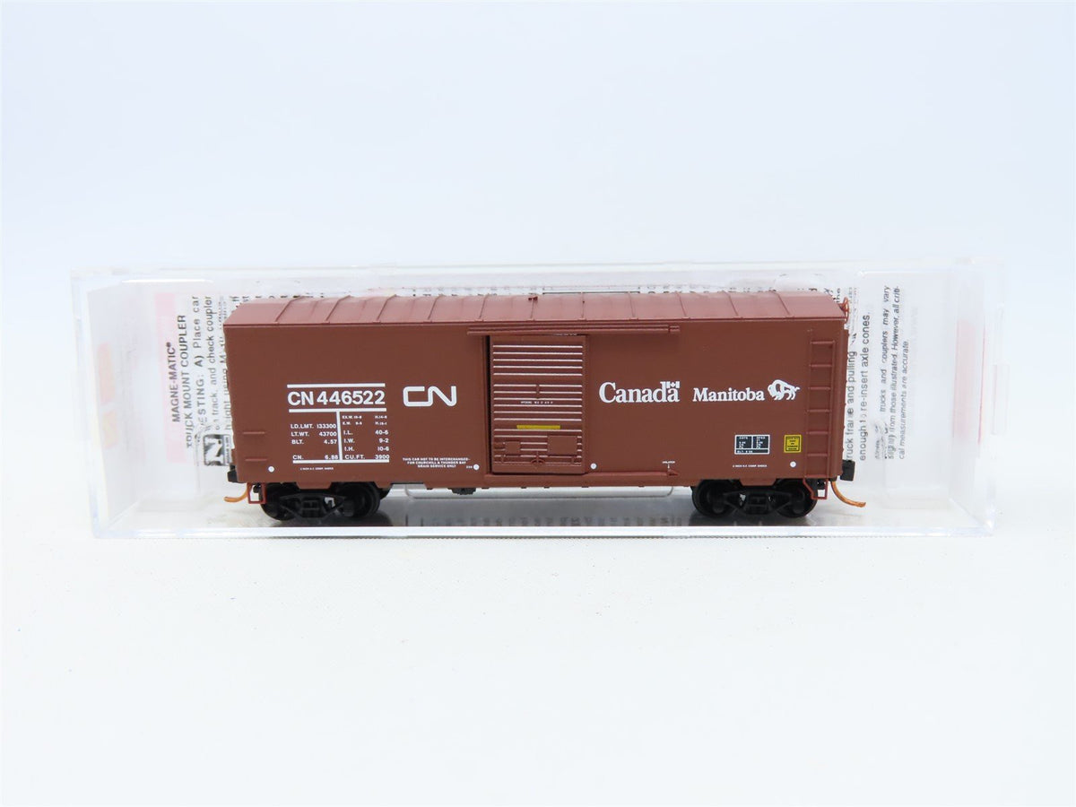 N Scale Micro-Trains MTL 07300160 CN Canadian National 40&#39; Box Car #446522