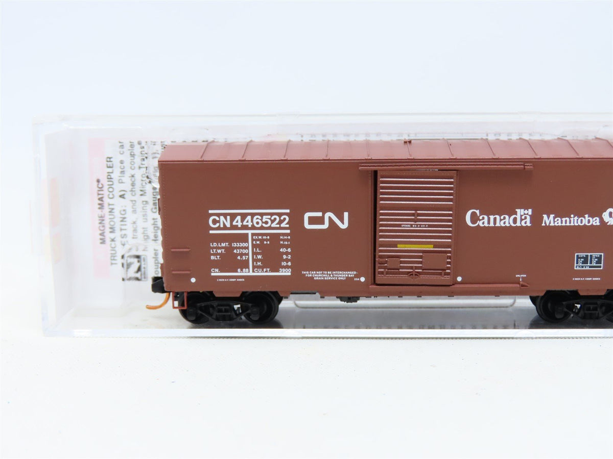 N Scale Micro-Trains MTL 07300160 CN Canadian National 40&#39; Box Car #446522