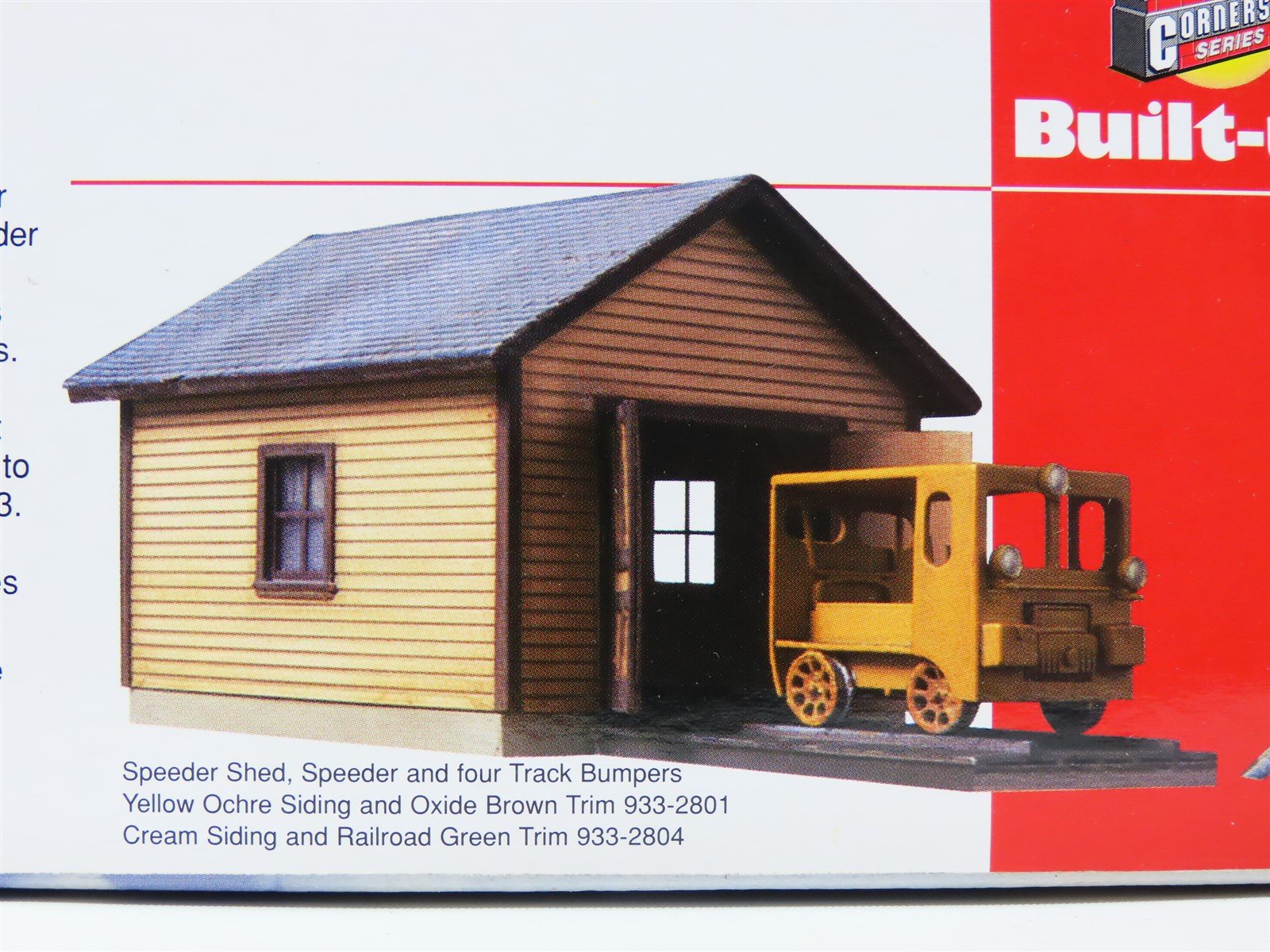 HO Walthers Built-Ups #933-2801 Speeder Shed, Speeder & Four Track Bumpers