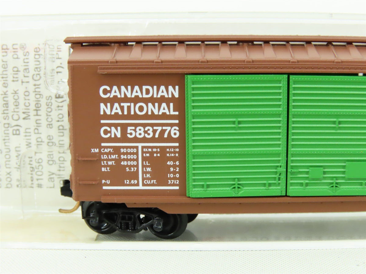 N Scale Micro-Trains MTL 23070 CN Canadian National 40&#39; Steel Box Car #583776