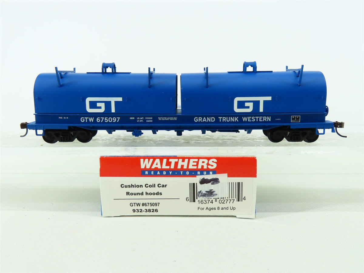 HO Scale Walthers 932-3826 GTW Grand Trunk Western Cushion Coil Car #675097