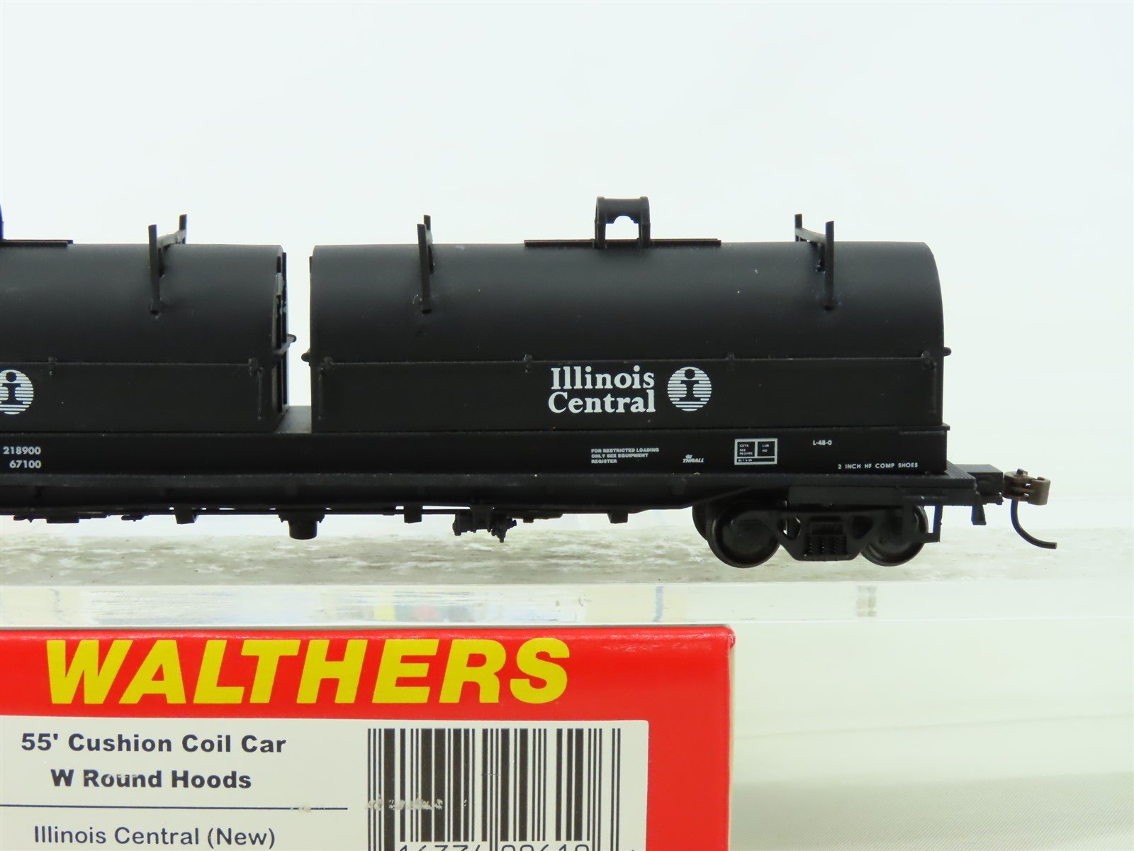 HO Scale Walthers 932-3889 IC Illinois Central 55' Cushion Coil Car #299631