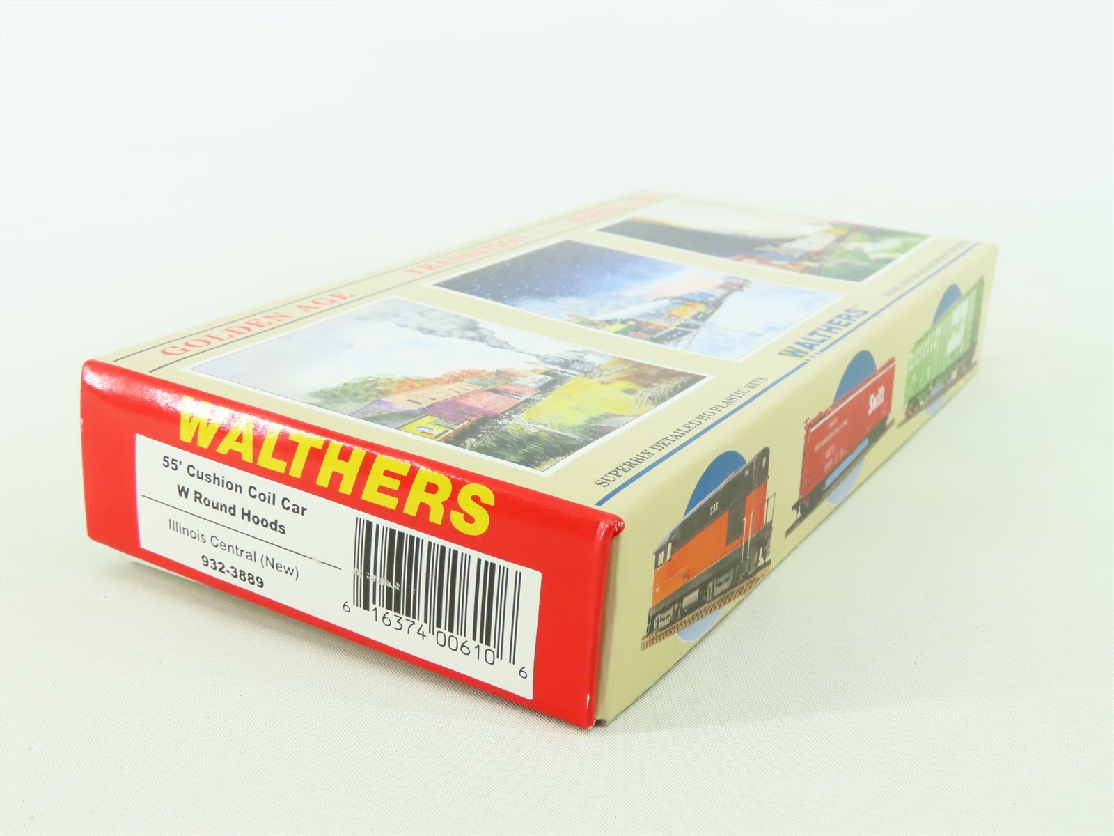HO Scale Walthers 932-3889 IC Illinois Central 55' Cushion Coil Car #299631