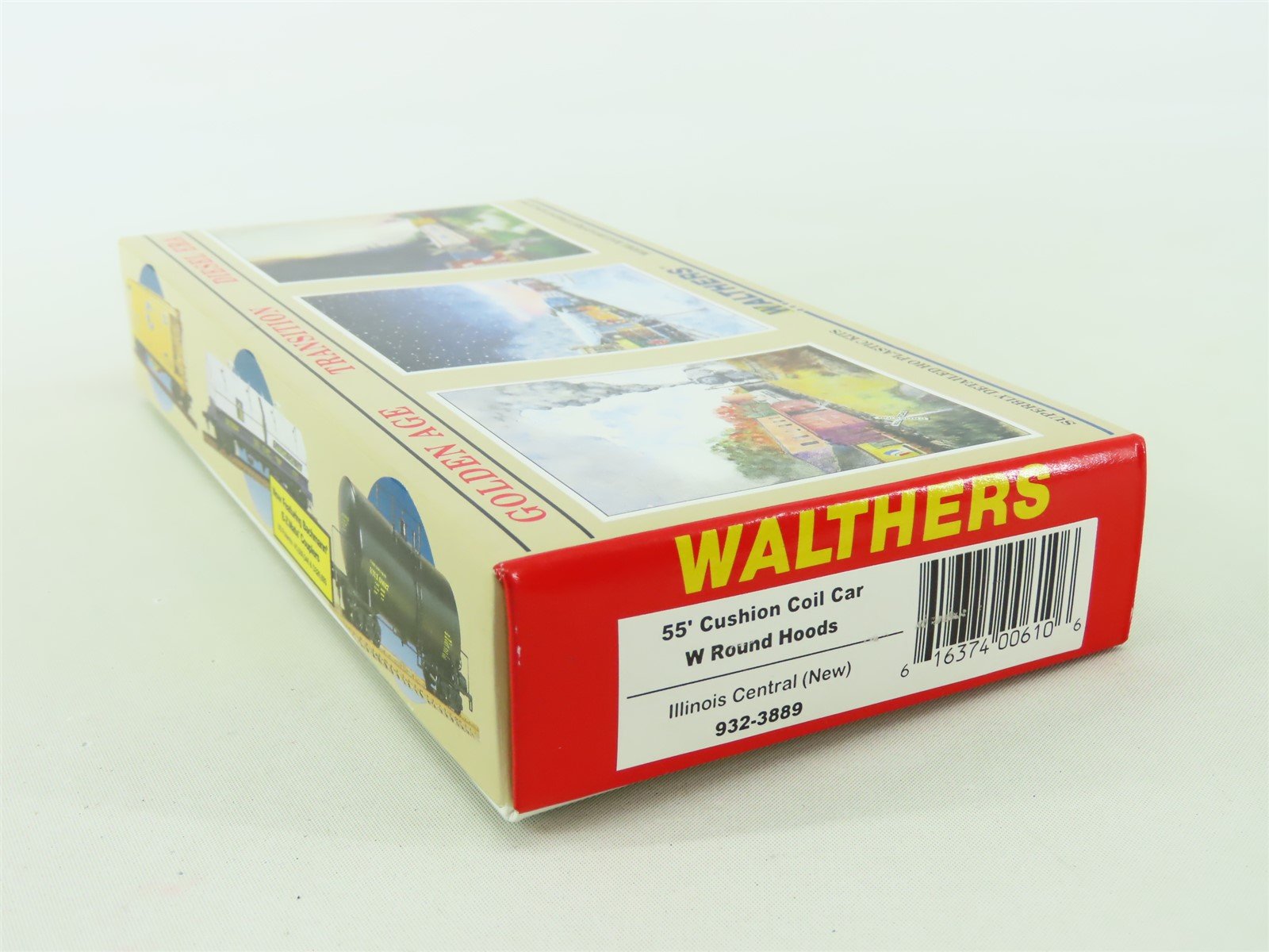 HO Scale Walthers 932-3889 IC Illinois Central 55' Cushion Coil Car #299631