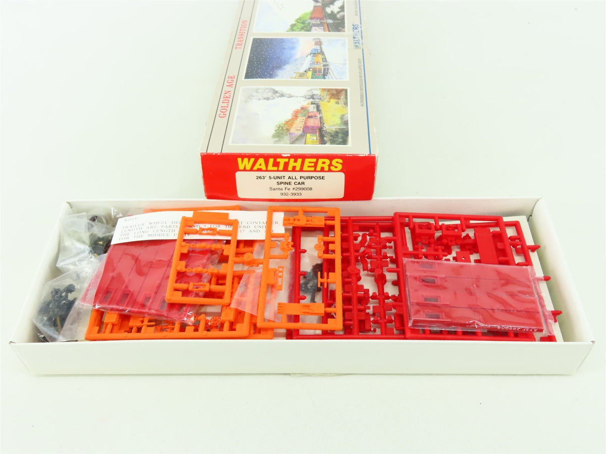 HO Scale Walthers Kit 932-3933 5-Unit All Purpose Spine Car #299008