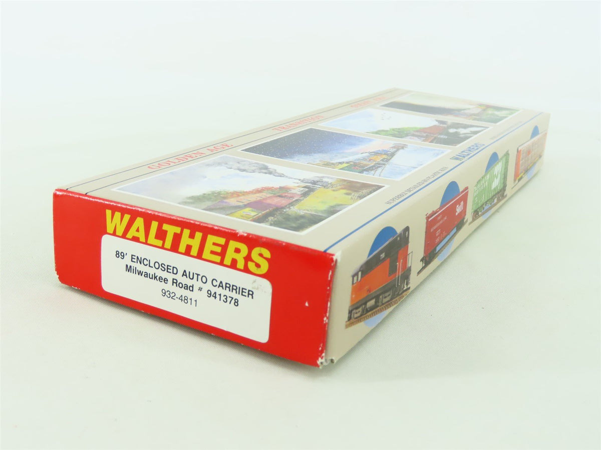 HO Scale Walthers Kit 932-4811 TTGX Milwaukee Road 89&#39; Auto Carrier #941378