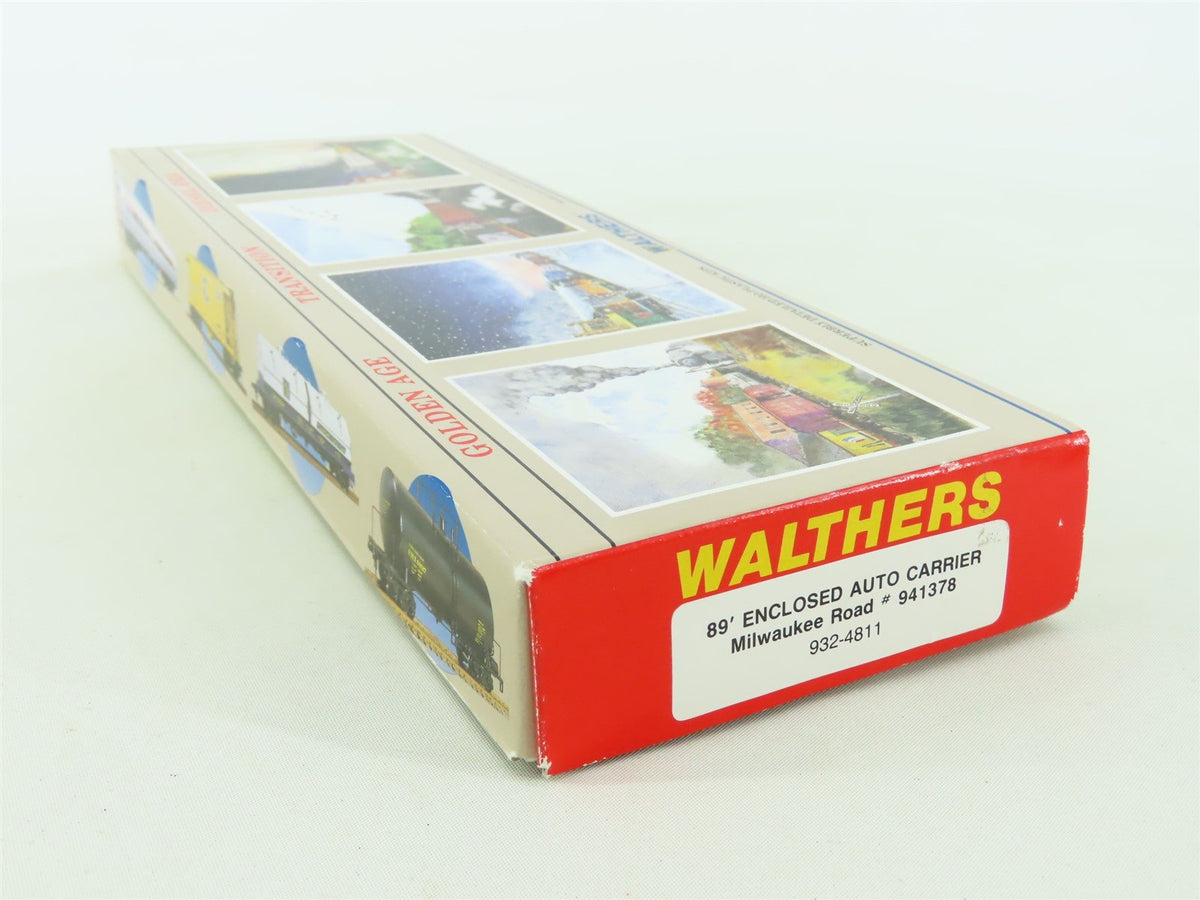 HO Scale Walthers Kit 932-4811 TTGX Milwaukee Road 89&#39; Auto Carrier #941378