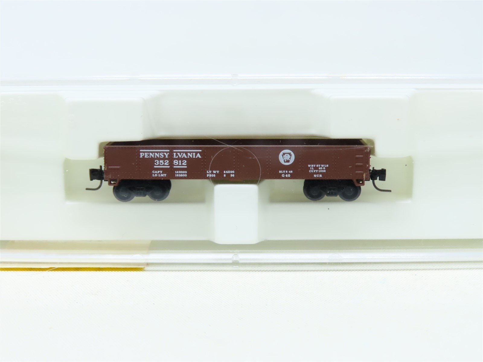 Z Scale Micro-Trains MTL Kadee 14301-2 PRR Pennsylvania Railroad Gondola #352812
