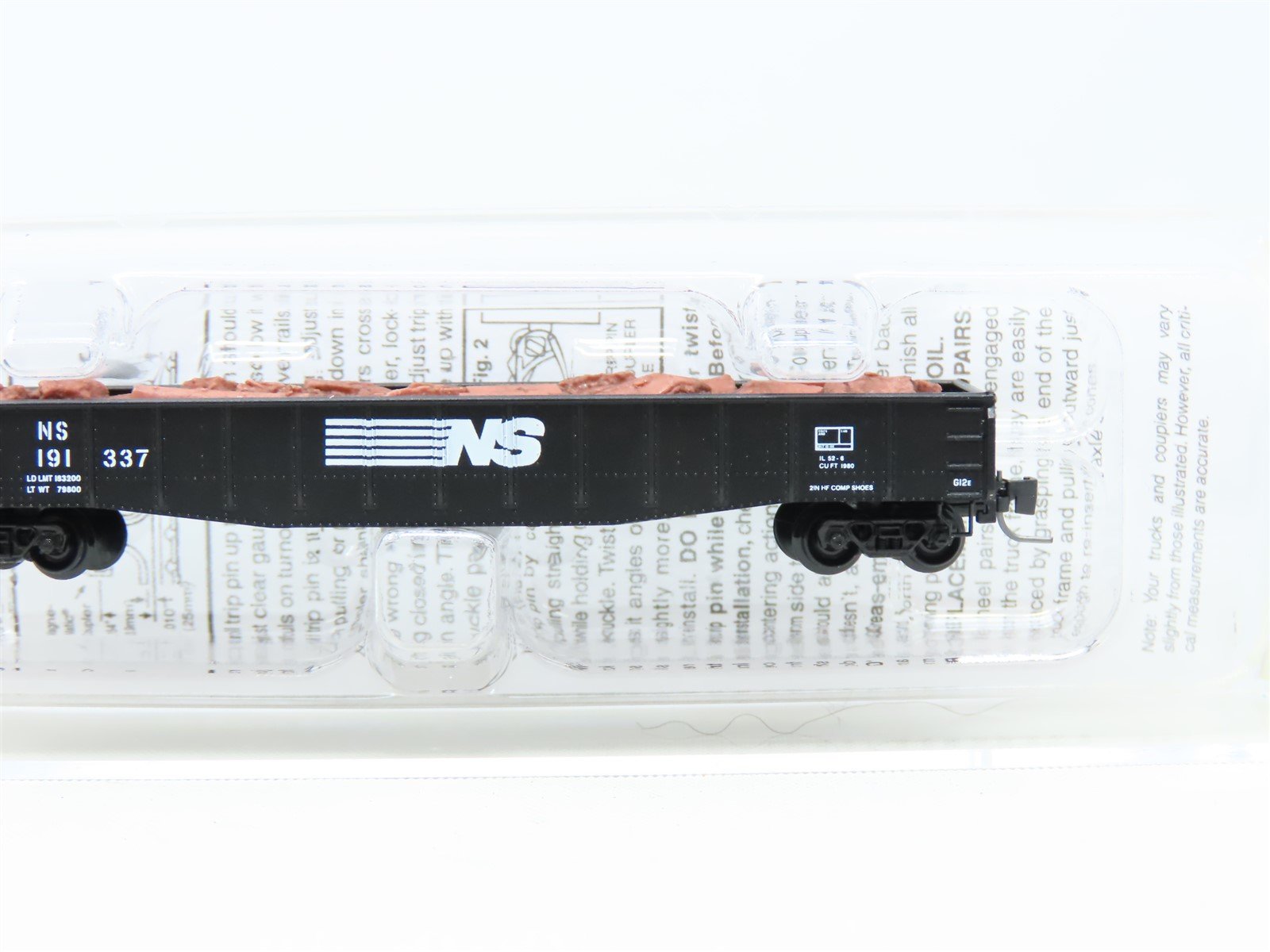 Z Scale Micro-Trains MTL 52200201 NS Norfolk Southern 50' Gondola #191337 w/Load