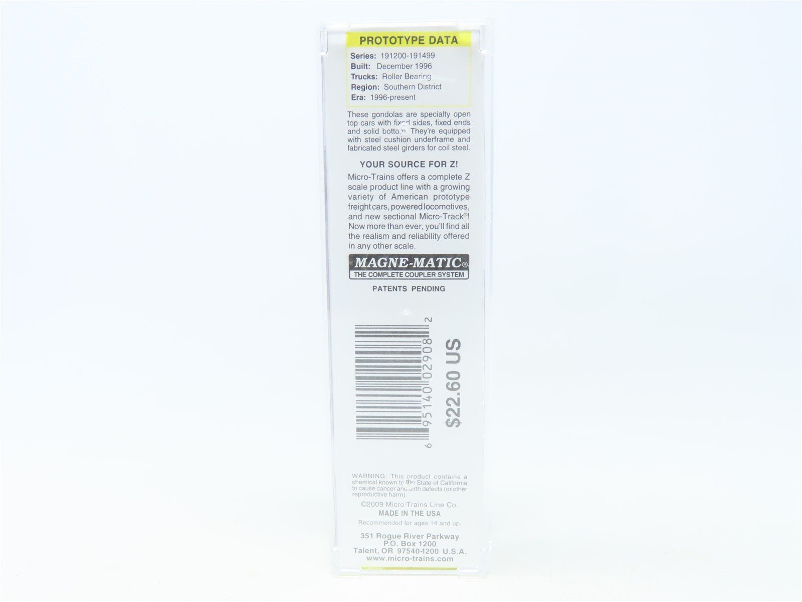 Z Scale Micro-Trains MTL 52200201 NS Norfolk Southern 50' Gondola #191337 w/Load