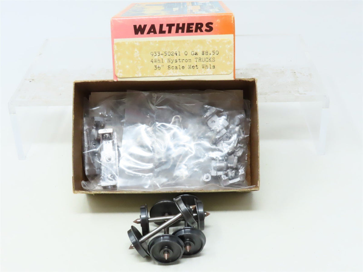 O 1/48 Scale Walthers Kit #933-50241 4 Wheel Nystrom 36&quot; Trucks