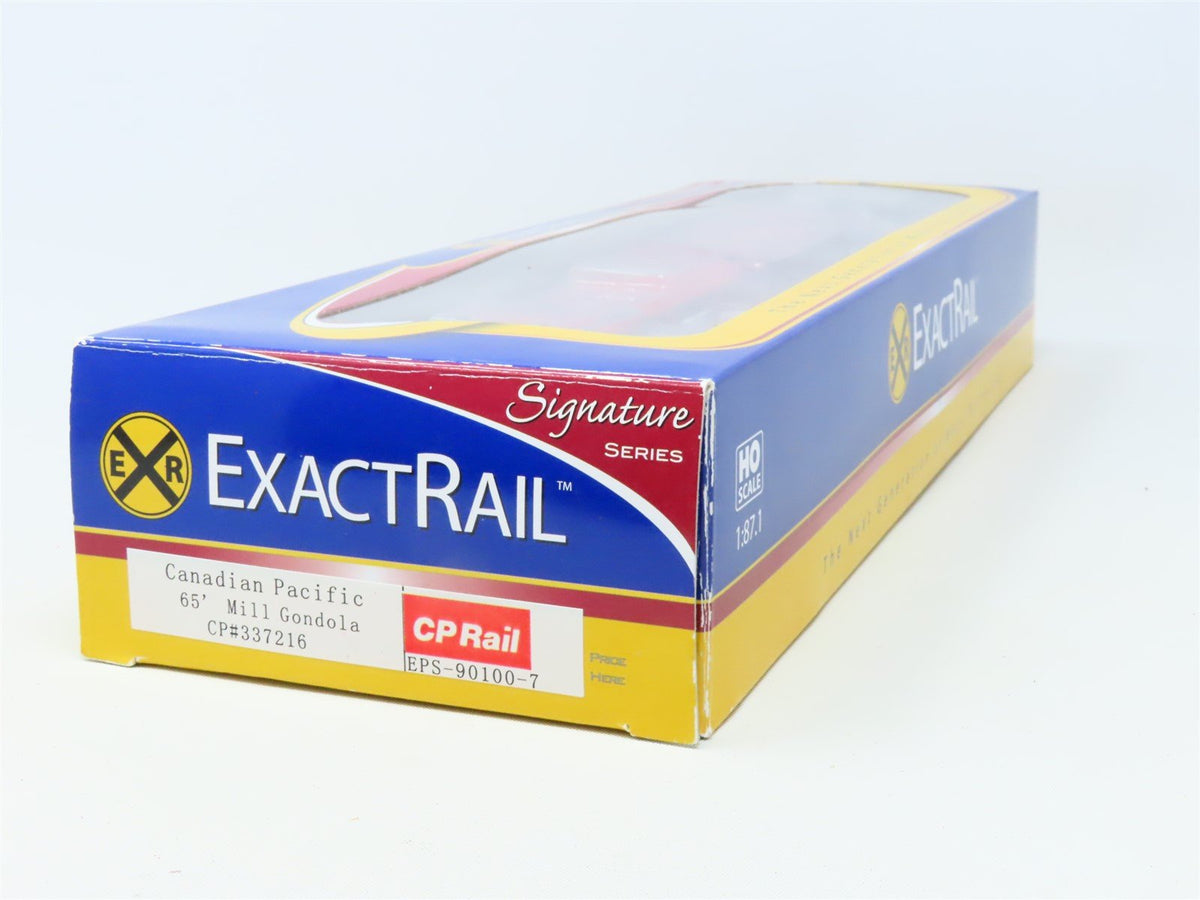 HO Scale ExactRail #EPS-90100-7 CP Rail 65&#39; Mill Gondola w/ Custom Load #337216
