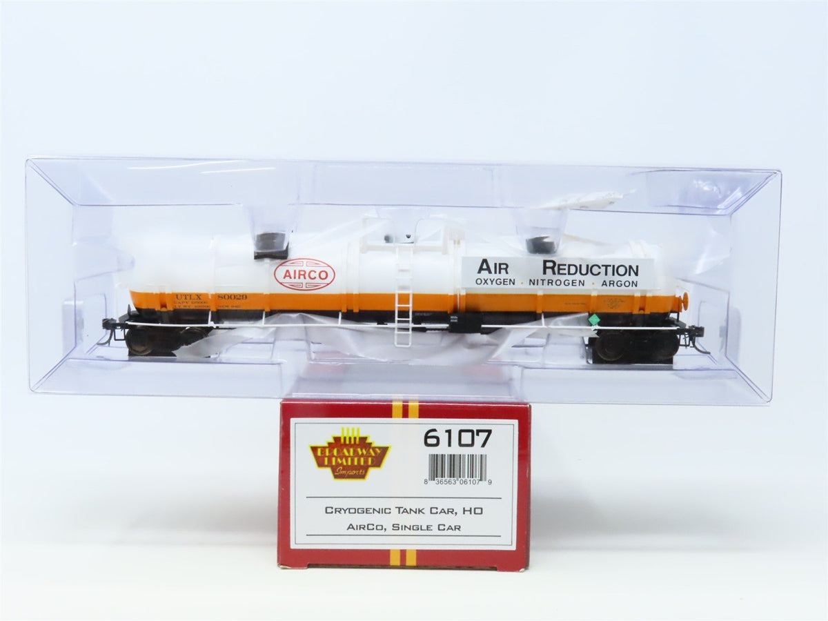 HO Scale Broadway Limited Imports BLI #6107 UTLX AirCo Cryogenic Tank Car #80029