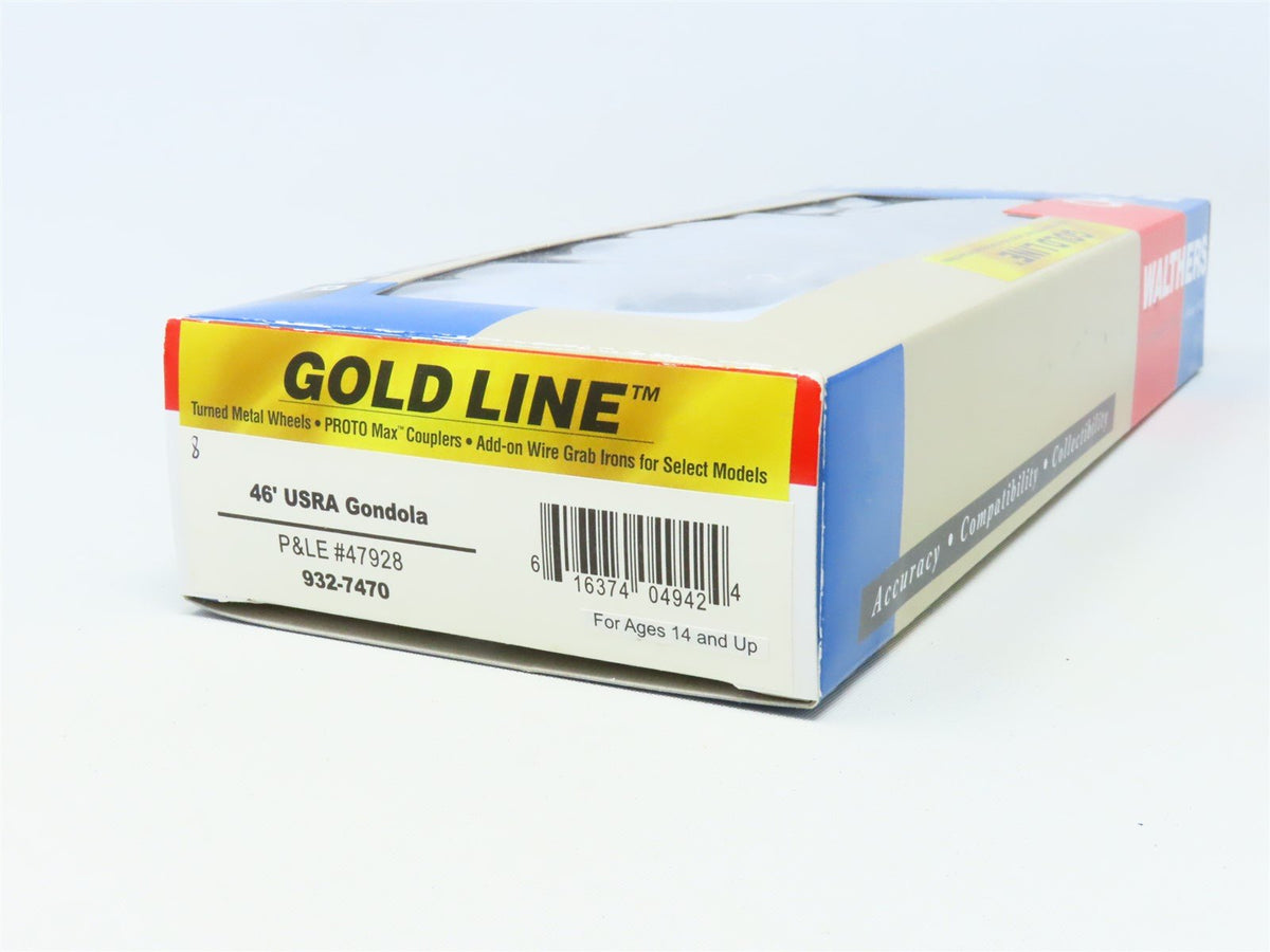 HO Walthers Gold Line #932-7470 NYC P&amp;LE 46&#39; Gondola #S-47928 w/ Custom Load