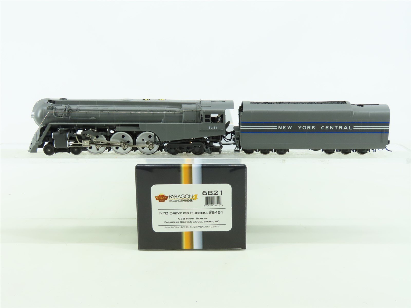HO Broadway BLI Brass Hybrid 6821 NYC 4-6-4 Dreyfuss Hudson Steam #5451 Paragon4
