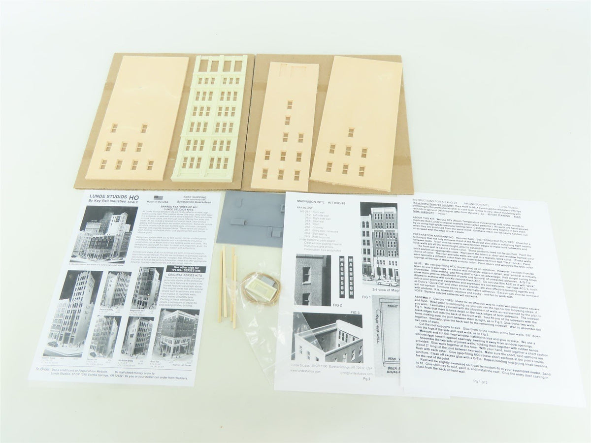 HO 1/87 Scale Lunde Studios Kit #28 Magnuson Int&#39;l - Sealed