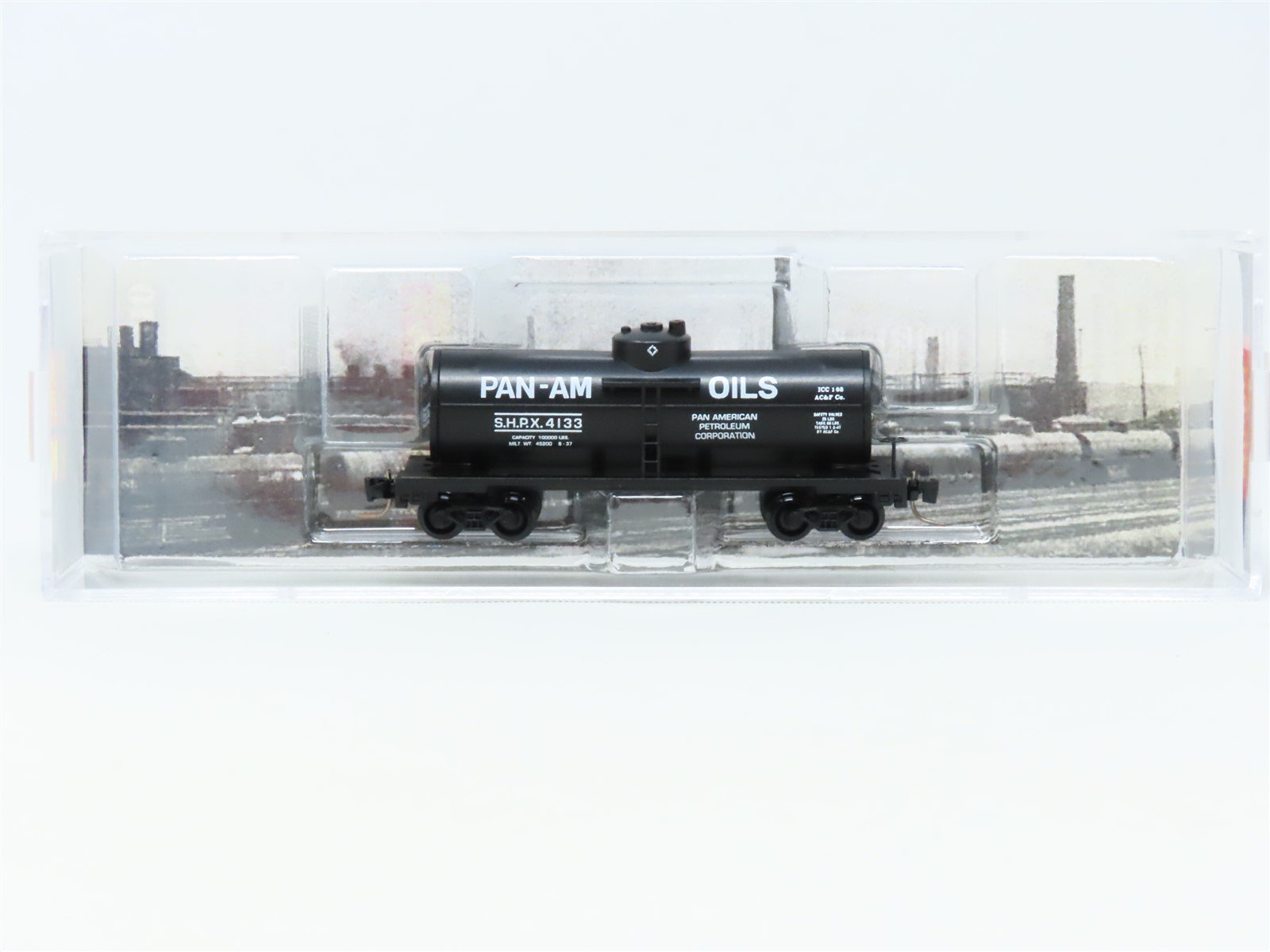 Z Scale Micro-Trains MTL 530 00 408 SHPX Pan-Am Oils Single Dome Tank Car #4133