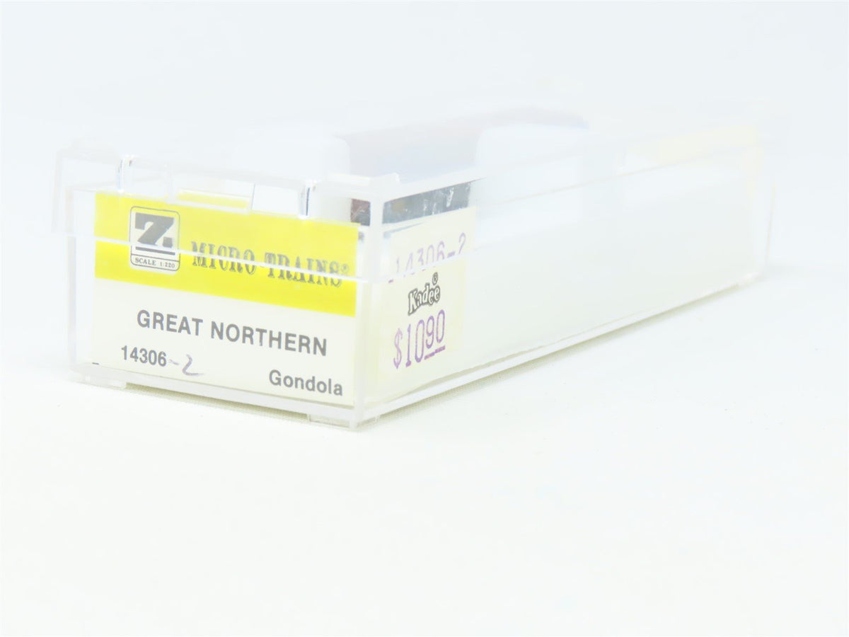 Z Scale Micro-Trains MTL Kadee 14306-2 GN Great Northern &quot;Goat&quot; Gondola #75420