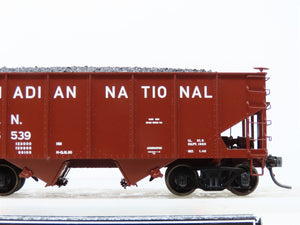 HO Scale MTH #80-97066 CN Canadian National 2-Bay Hopper w/ Coal Load #116539