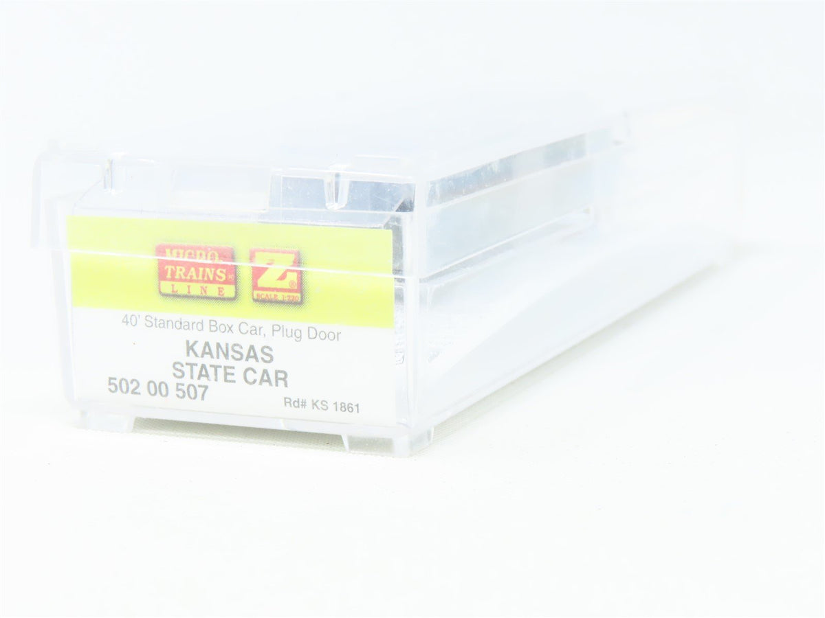 Z Scale Micro-Trains MTL 502 00 507 KS Kansas State Car 40&#39; Box Car #1861