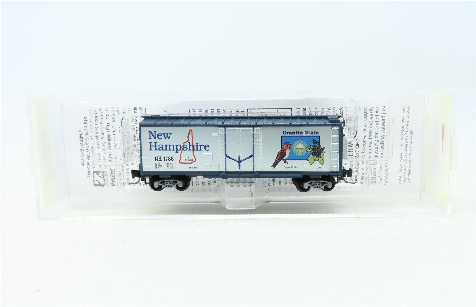 Z Scale Micro-Trains MTL 502 00 509 NH New Hampshire State Car 40' Box Car #1788