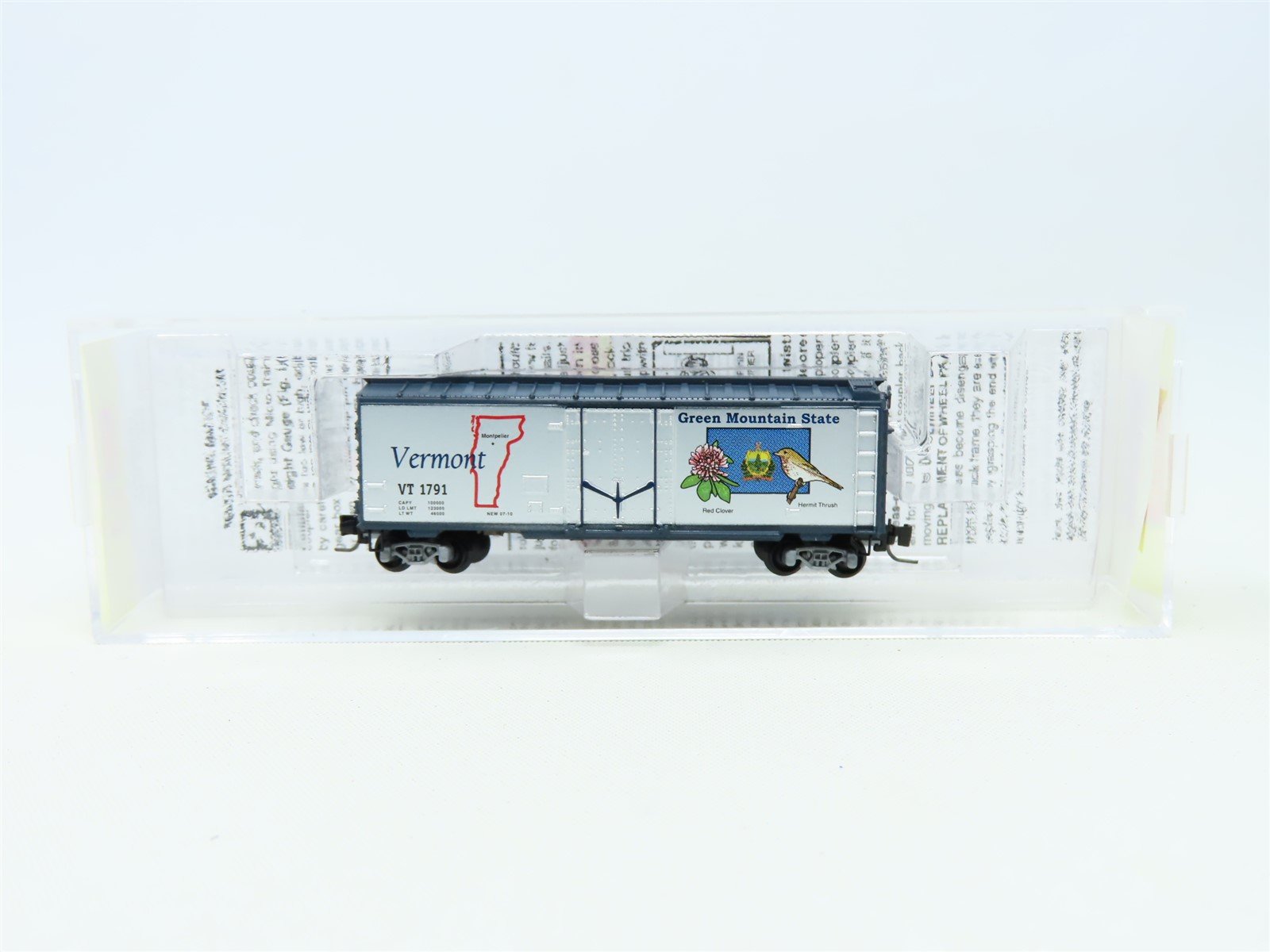 Z Scale Micro-Trains MTL 502 00 525 VT Vermont Car 40' Box Car #1791