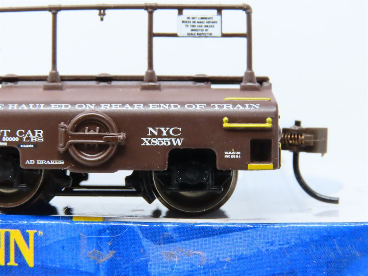 HO Bachmann Silver Series #74408 NYC New York Central Test Weight Car X855W