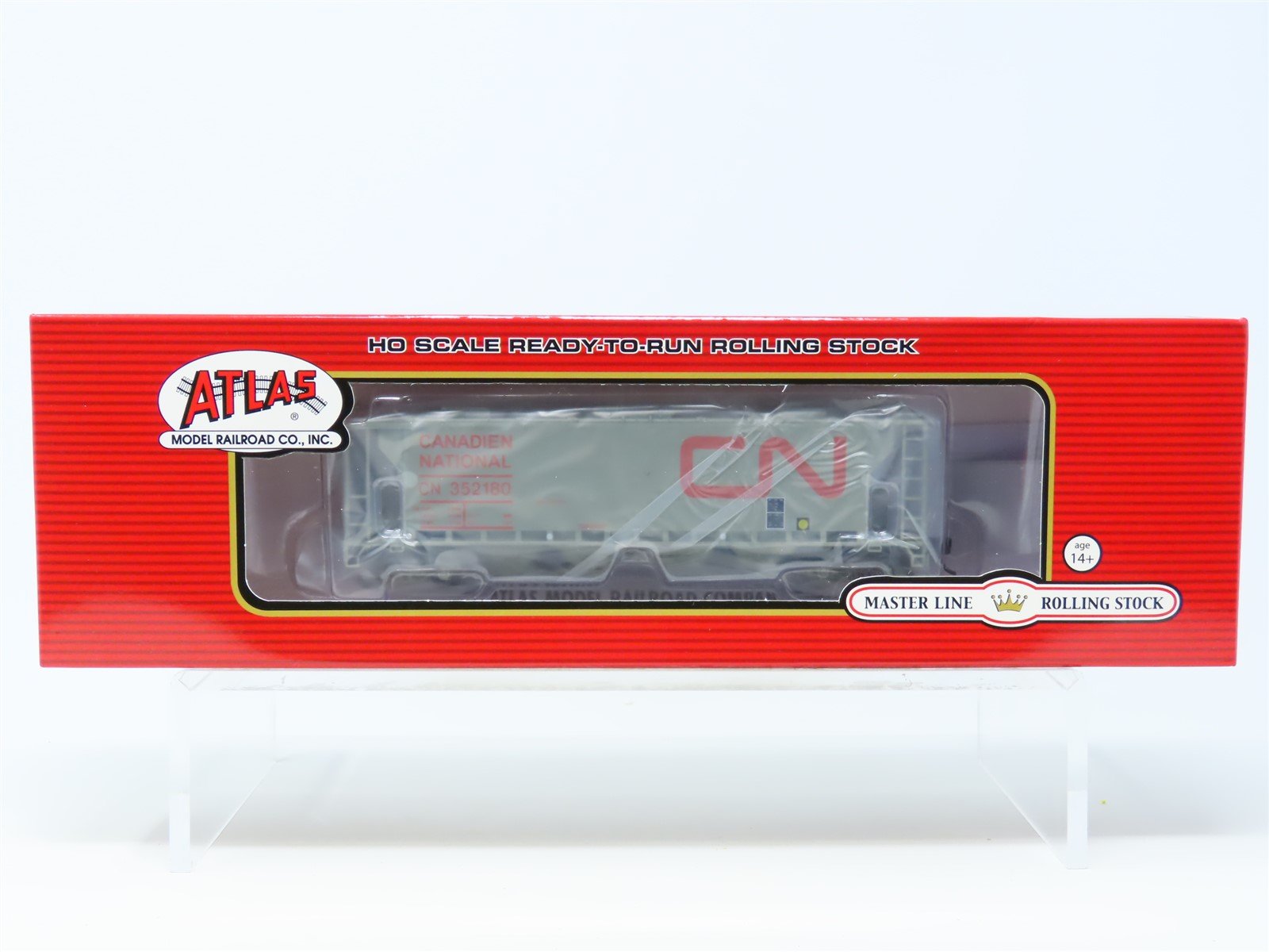 HO Scale Atlas Master Line #20006363 CN "Noodle" 4-Bay Cylindrical Hopper 352180