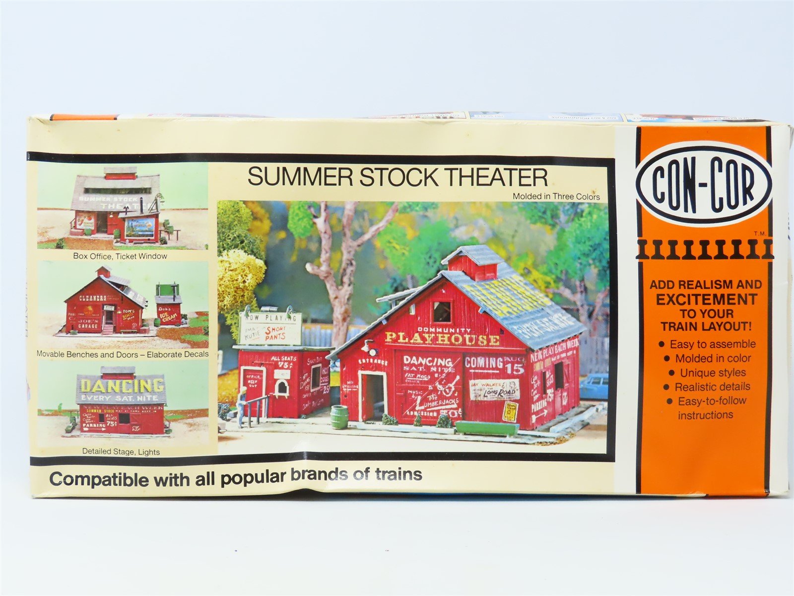 HO Scale Con-Cor Building Kit #9035 Summer Stock Theater