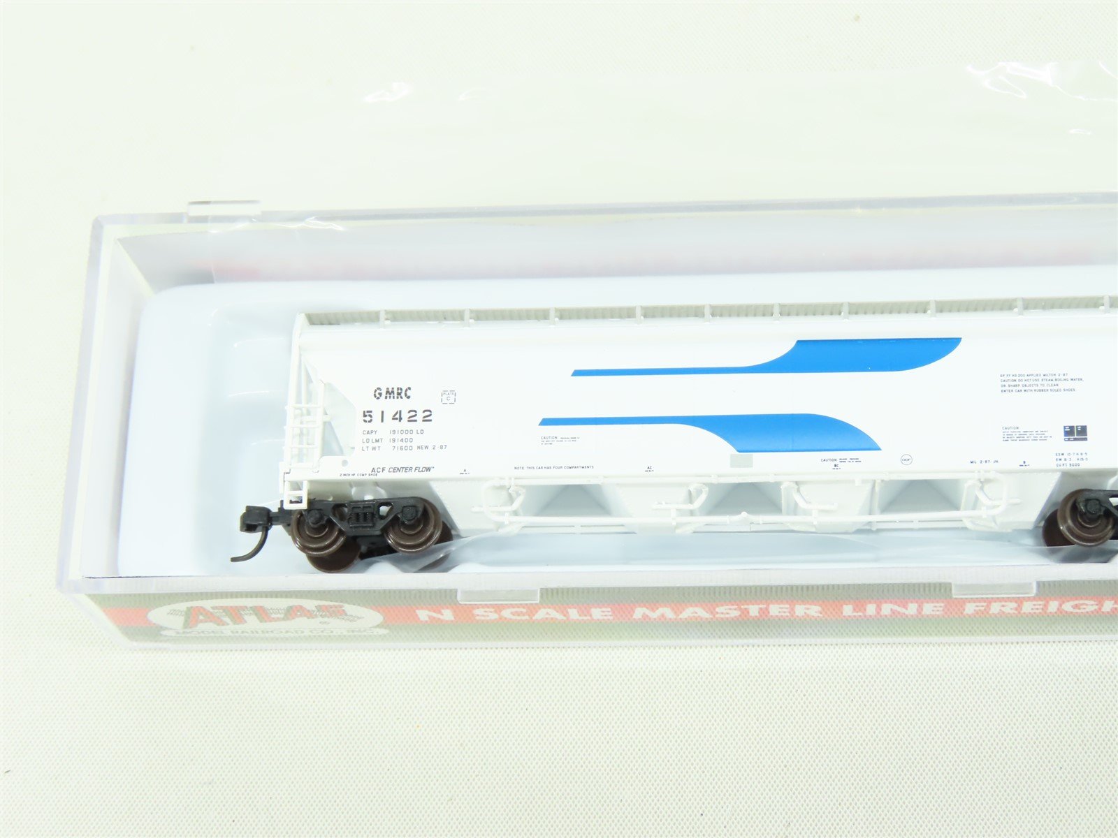 N Scale Atlas 50002705 GMRC Green Mountain Railroad 4-Bay Hopper #51422