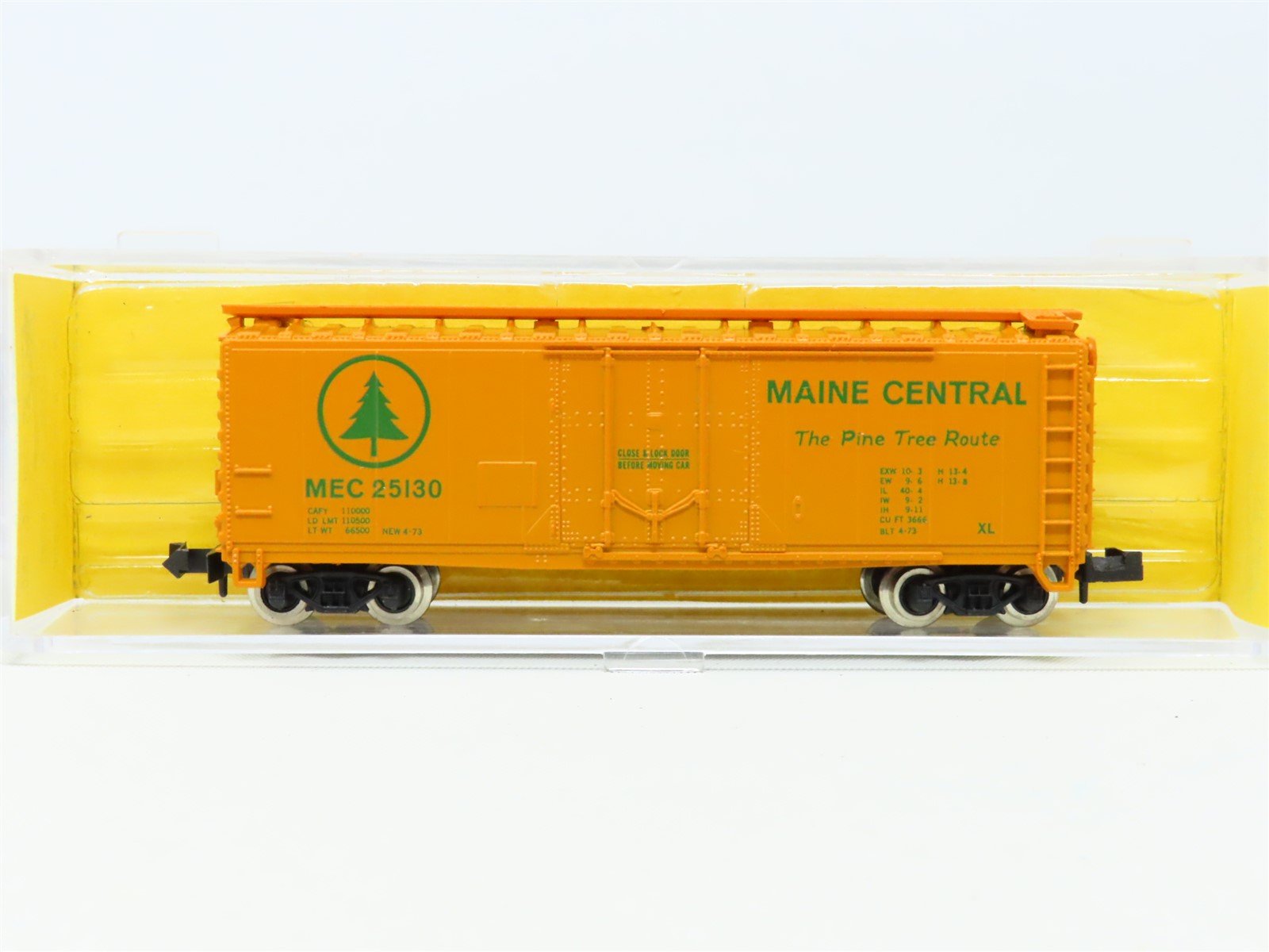 N Scale Atlas 3307-3.00 MEC Maine Central "The Pine Tree Route" Box Car #25130