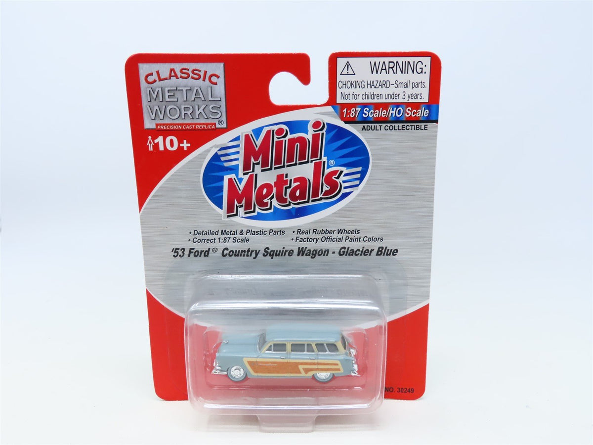 HO 1/87 Scale CMW Mini Metals #30249 &#39;53 Country Squire Wagon - Glacier Blue