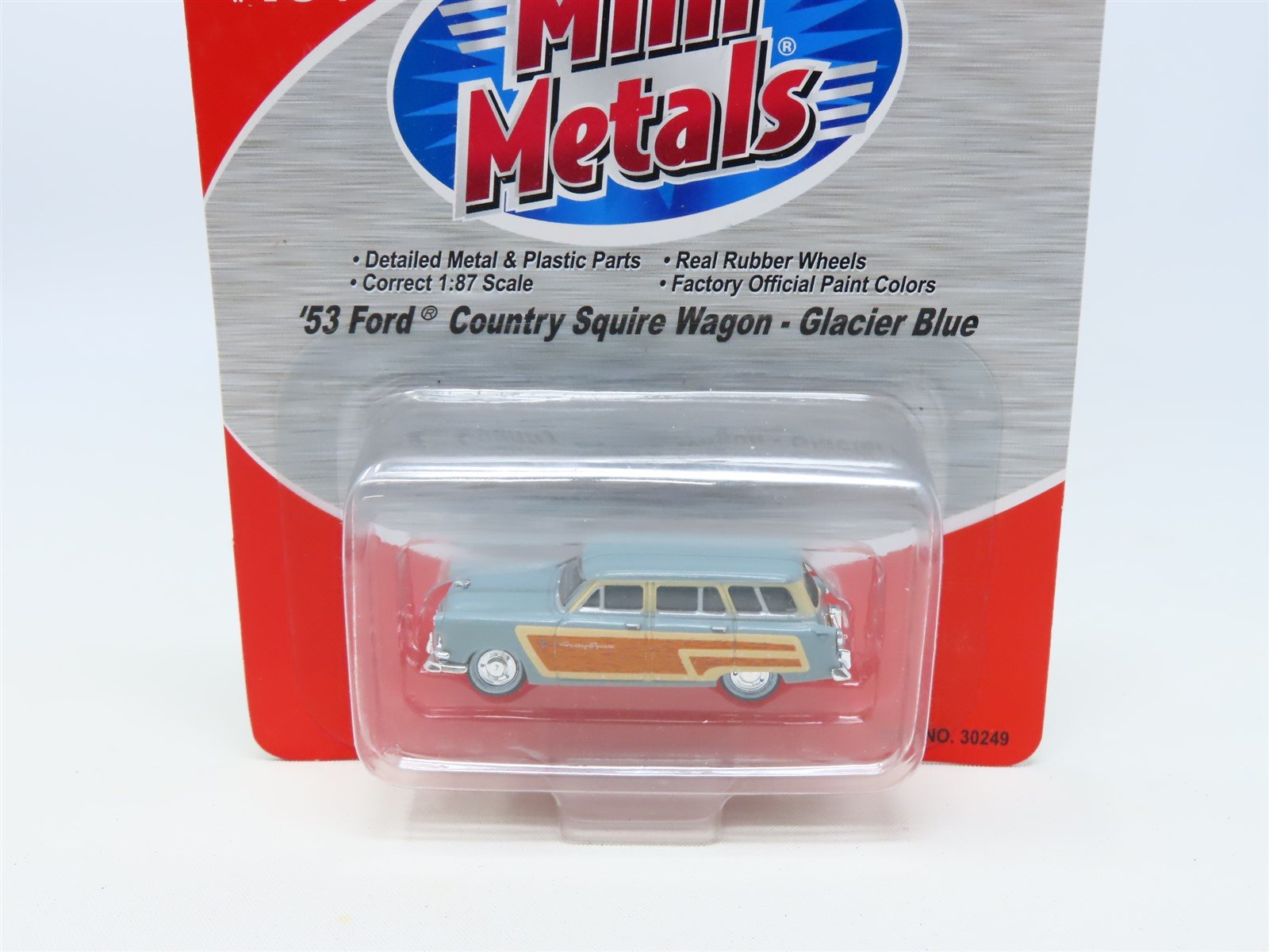 HO 1/87 Scale CMW Mini Metals #30249 '53 Country Squire Wagon - Glacier Blue